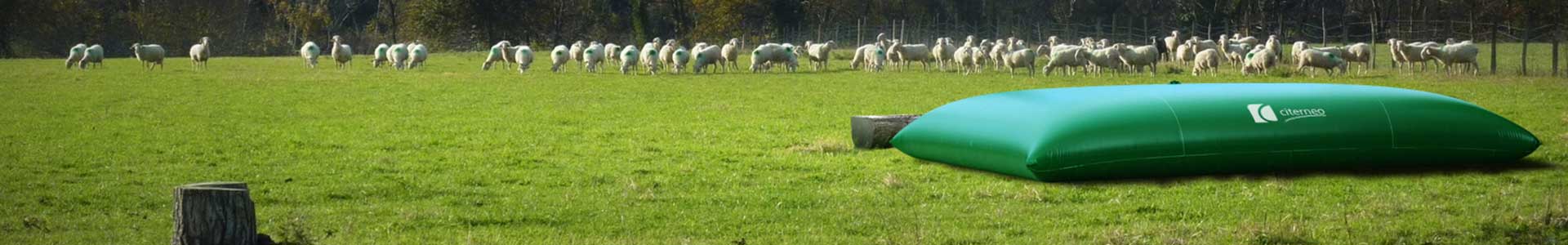 Réservoir souple pour le stockage de l'eau pour l'agriculture